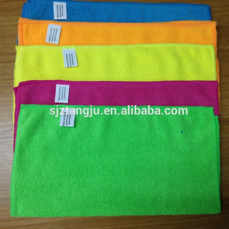 40X40 80 Polyester 20 Polyamide Clean Microfiber Cleaning Cloth Kitchen Car Wash Microfiber Towel For Washing Car