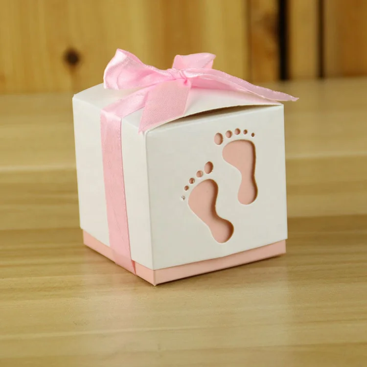  Двухслойная коробка для свадебных сувениров с принтом ног бумажная конфет шоколада сладких украшение