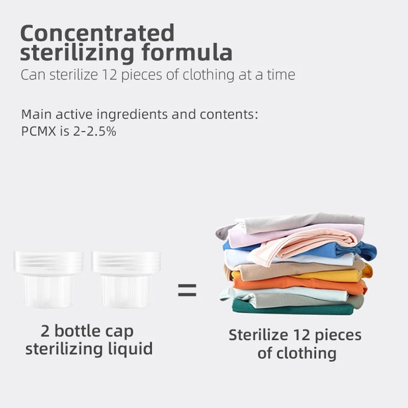 
Customized Clothing sterilization liquid Sterilization and mite removal 