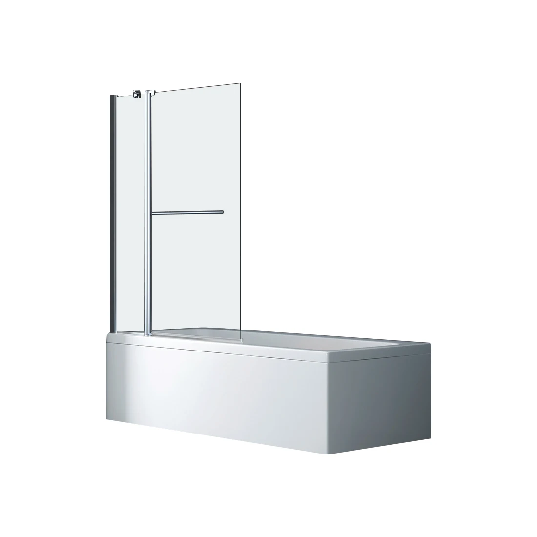 Cabine De Douche Bathroom Luxury Dubai Straight Pivot 6mm Glass 150cm Bathtub Shower Bath Screen