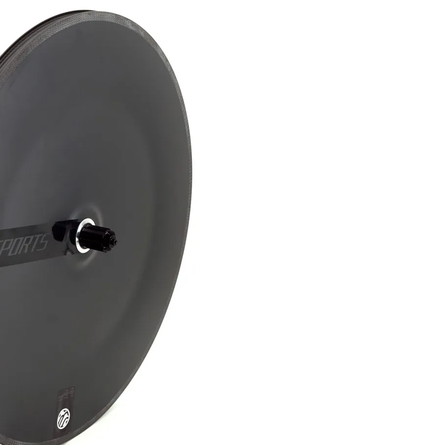 Farsports Bicycle Carbon Fiber Disc Wheels 700C TT/Track Disc Brake/Rim Brake Carbon Disc Wheels