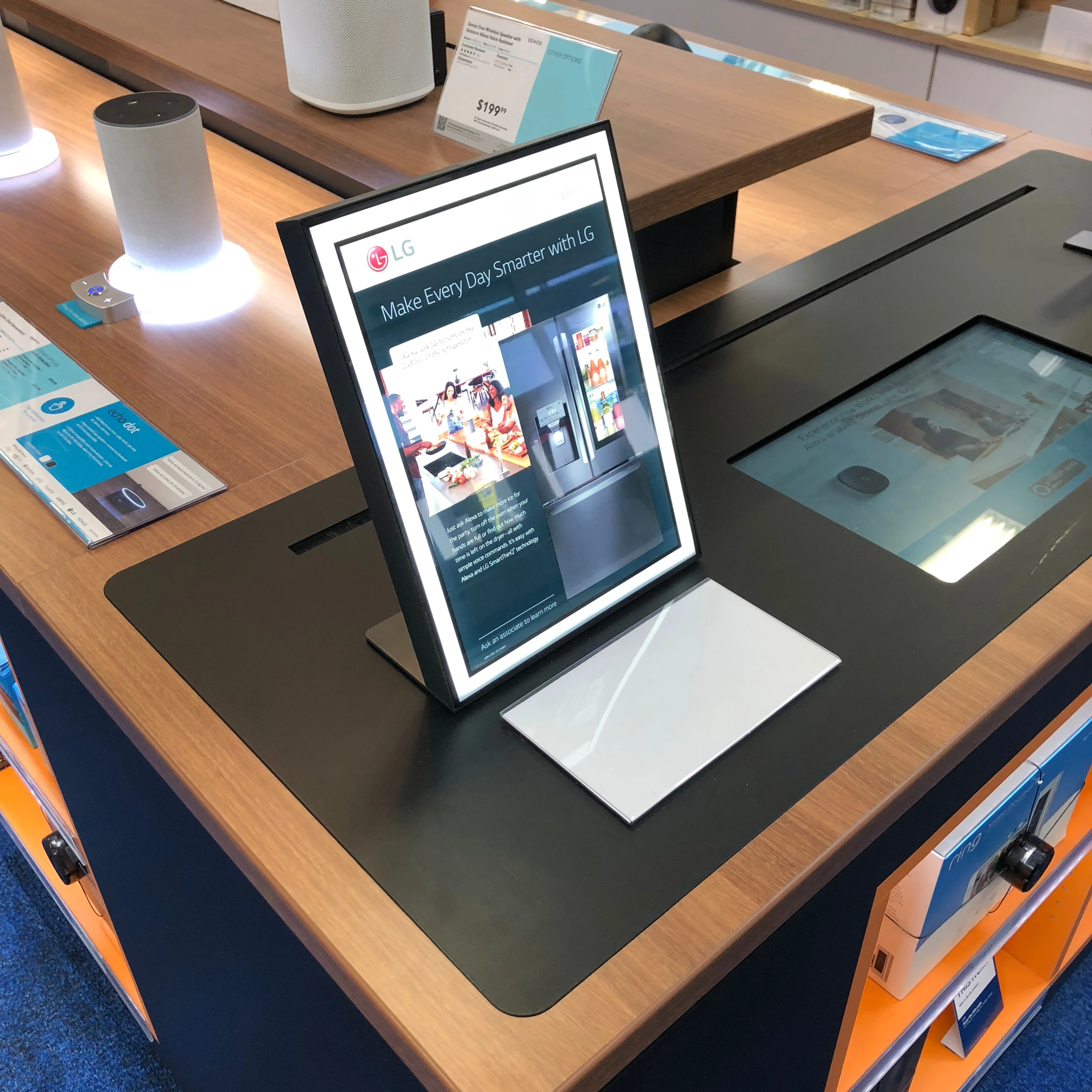 Illuminated Sign Holder Acrylic Sign Holder Customize Tabletop Advertising Light Signage