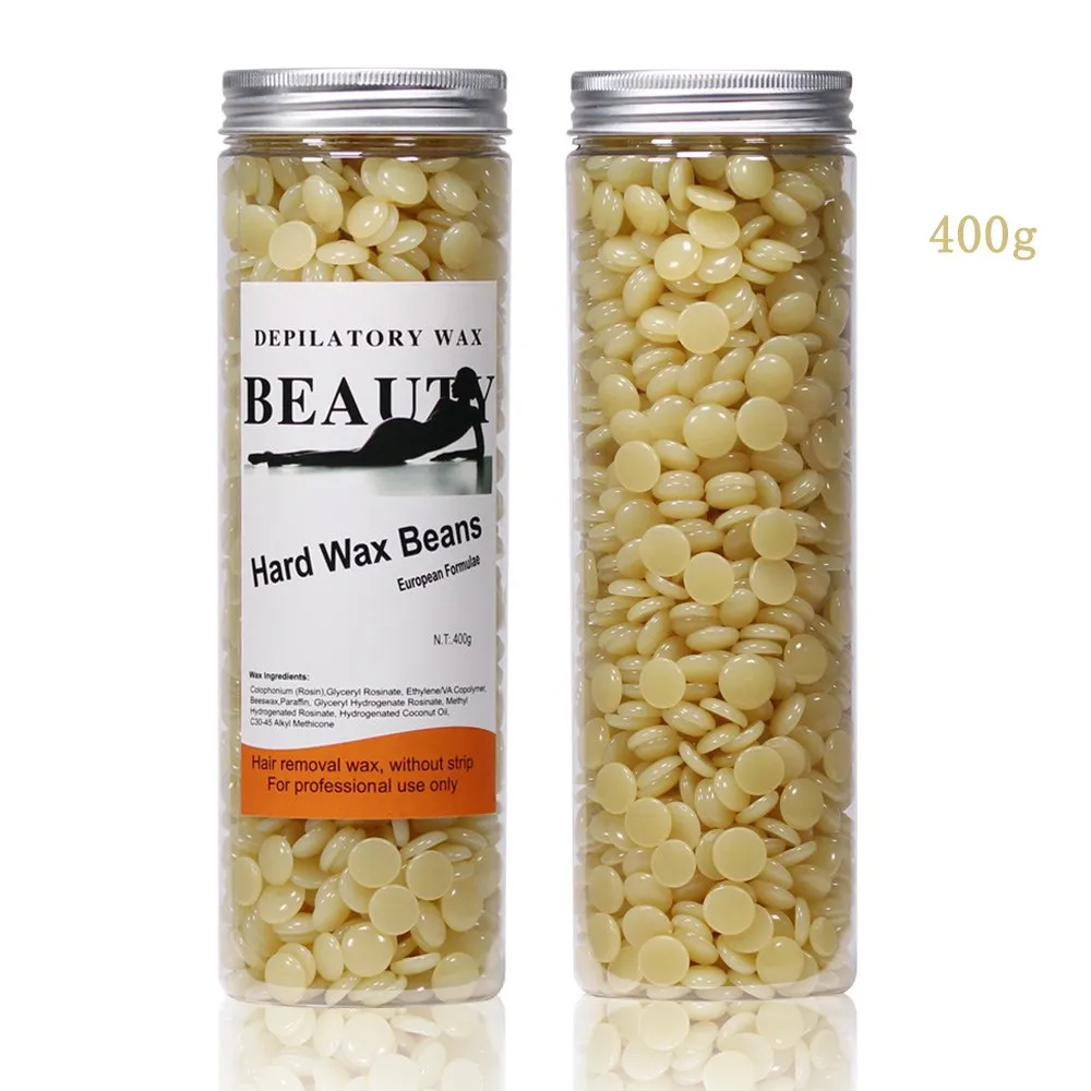 Горячая Распродажа 400 г бутылка для депиляции горячая пленка для удаления волос Твердые восковые бобы