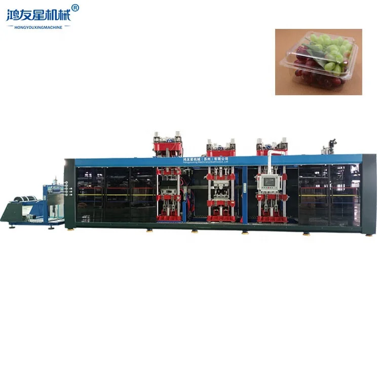 Multi station thermoforming machine for thermoforming tableware products