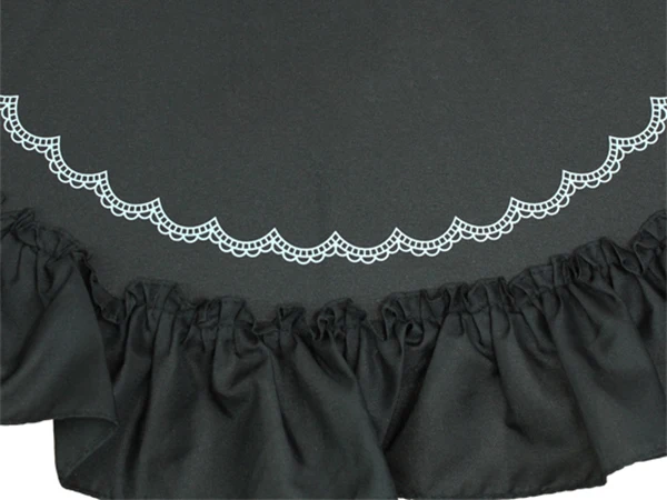 Japanese Princess Wide Lace Edge Semicircle Shape Pagoda Umbrella with Long PU Handle