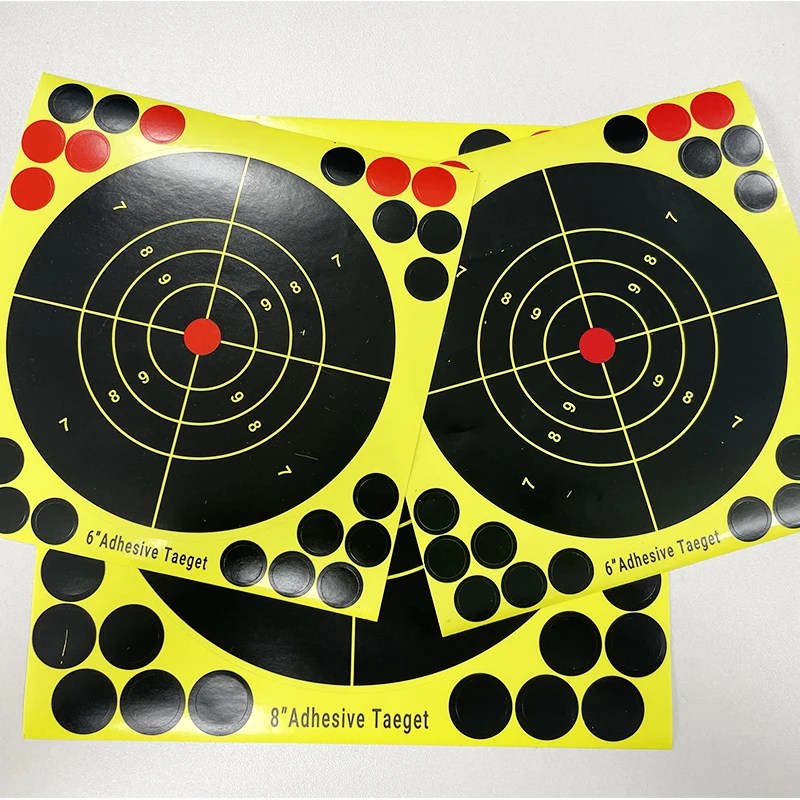 Оптовая продажа самоклеящаяся бумага для стрельбы реактивные брызги мишени стрельбища наклейки