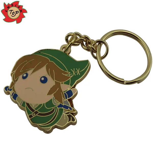high quality soft/hard enamel key holder key chain custom 3d metal fashion keychain for wholesale anime swords keychain