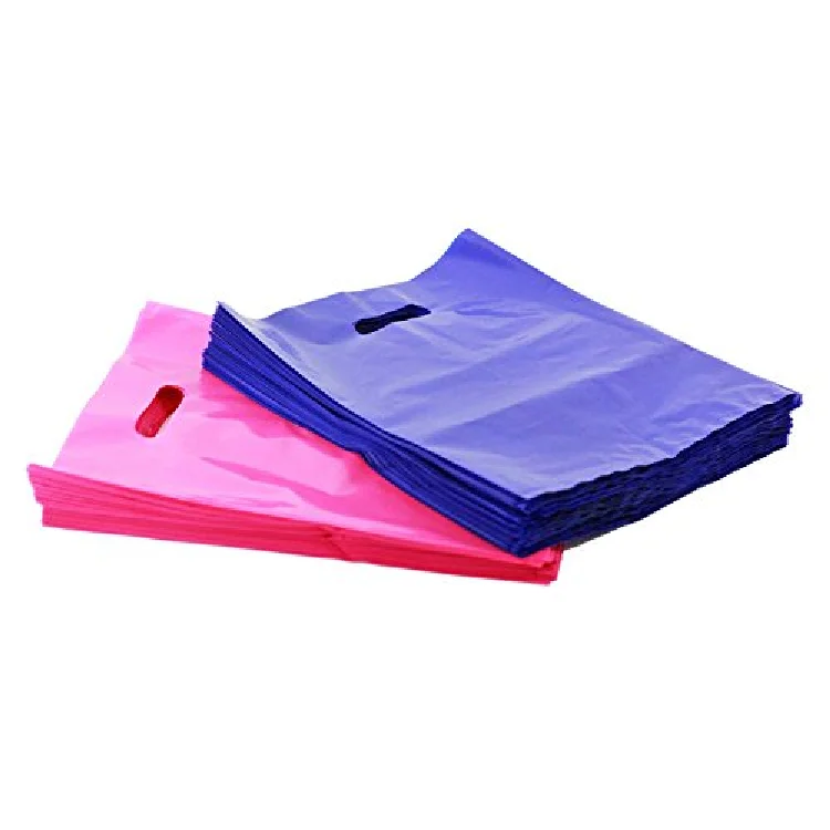 2023 Custom printing heavy duty retail shopping biodegradable die cut plastic bags with logo