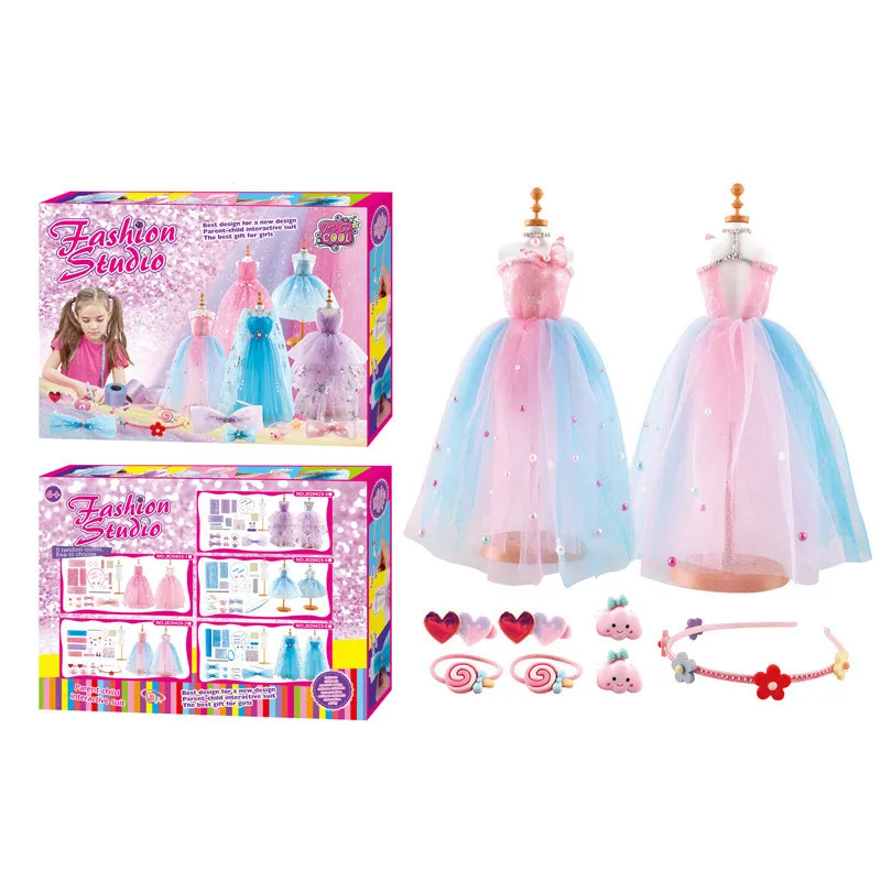Обучающие игрушки Amazon «сделай сам», волшебный костюм, дизайнерский материал для платья ручной работы для девочек, сумка в подарок