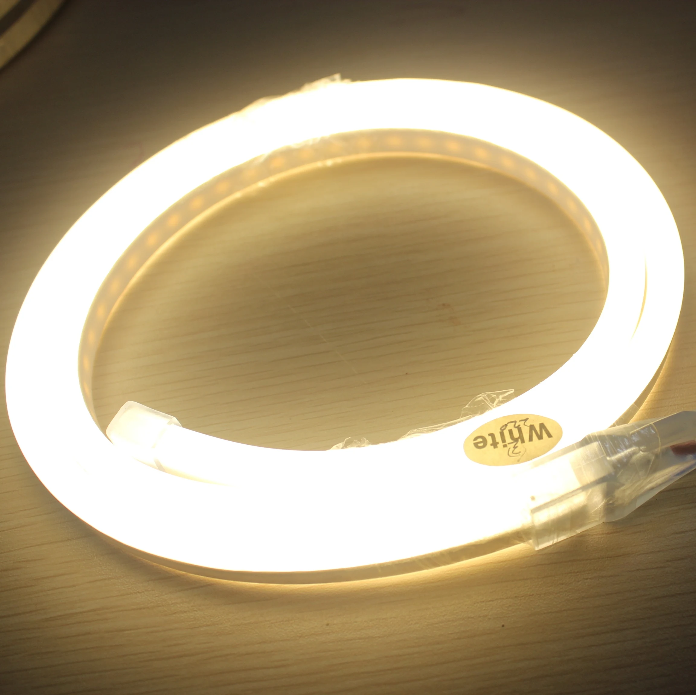 50m Topsung 110v 220v 10x20mm Indoor outdoor pvc ultra thin mini rope flexible strip light led neon flex