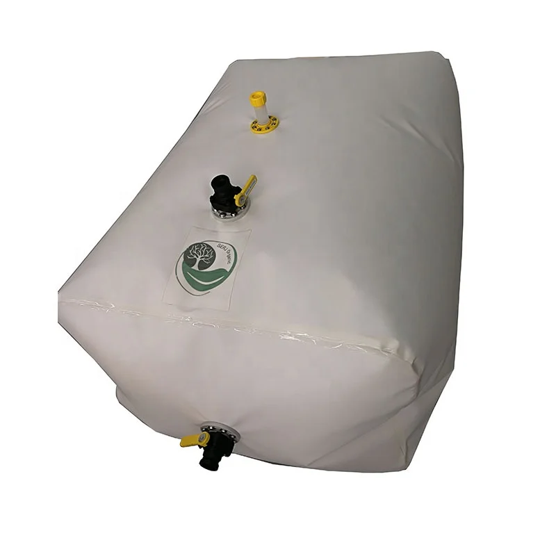 Water storage pillow bladder with hose fitting water bladder tank water storage bladders