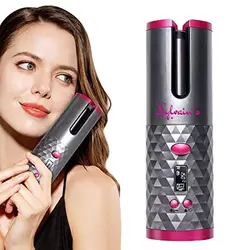 Wavy Waver Wireless Automatic Infrared Spiral Cordless Auto Iconic 360 Rotating Professional Battery Operated Hair Curler Hair