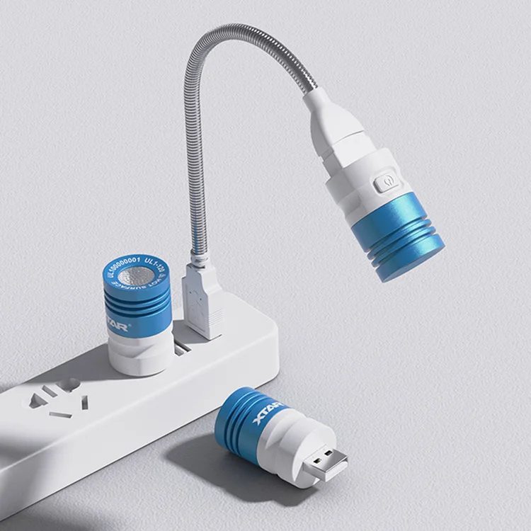 XTAR UL1-120 EDC white red green blue strobe flexible mini usb led light lamp for laptop