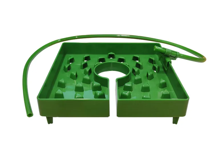 6 8 inch Drip Irrigation Plastic Green Pots Hydroponic SquareBuckets for greenhouse