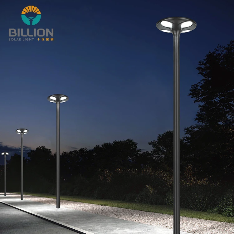 Hot Sale High Lumen Modern External Supplies Waterproof Ip65 Aluminum Outdoor Solar Garden Light LED Post Top Solar Lights