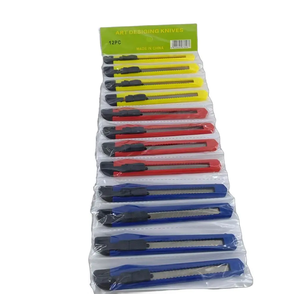 DEWEN China Factory Safety Utility Box Cutter Knife With Snap Off Blades And Slide Locks Convenient Tools & Hobby Knife
