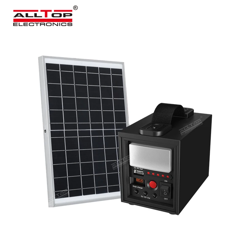 ALLTOP Hot Sale Emergency 20w 40w 60w Outdoor Indoor Camping Off Grid Home Solar Power System