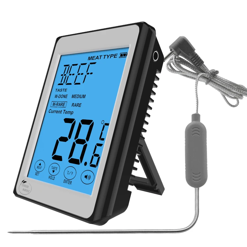 CH-210 Large LCD Digital Cooking Stainless Thermometer Food Meat Smoker Oven Kitchen BBQ Grill Thermometer