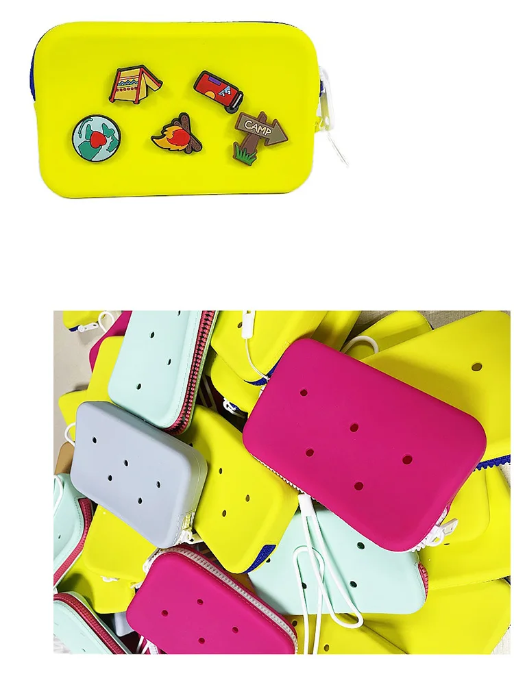 1 Piece Cute Charms Candy Colors Coin Purse Pouch Lovely Key Case Wallet Silicon Money Bags 2023