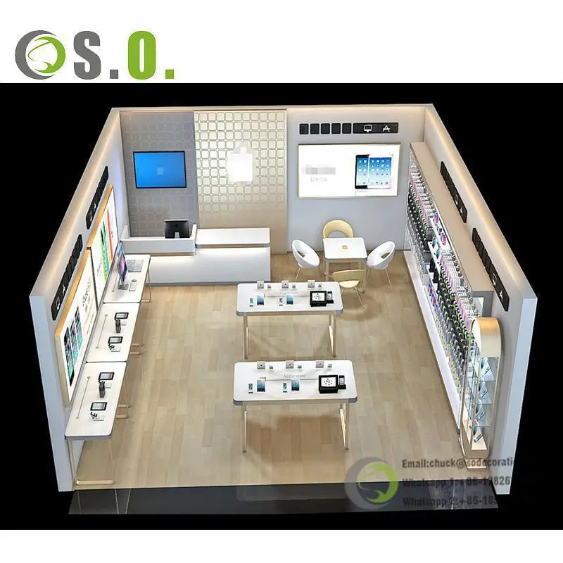Electronics Showroom Design Mobile Shop Counters Mobile Phone Store Interior Design Decoration For Mobile Shop