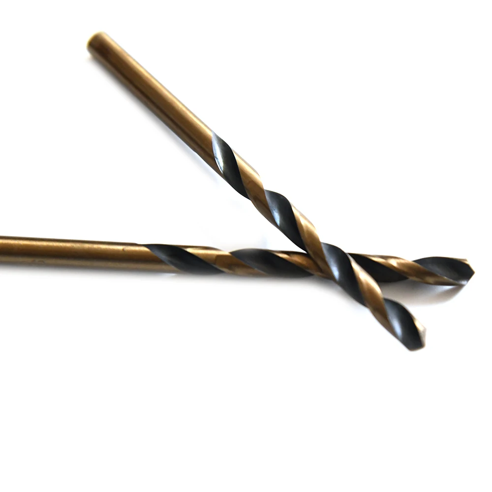 KIDEA 1mm-13mm Stainless Steel Cobalt-containing Straight Shank Perforating Metal Iron-aluminum Alloy Twist  Drill Bit