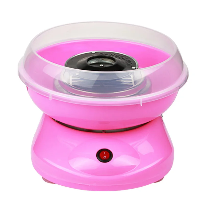 Pink Mini Home Use CE FCC Automatic Electric Marshmallow Floss Sugar Making Cotton Candy Machine For