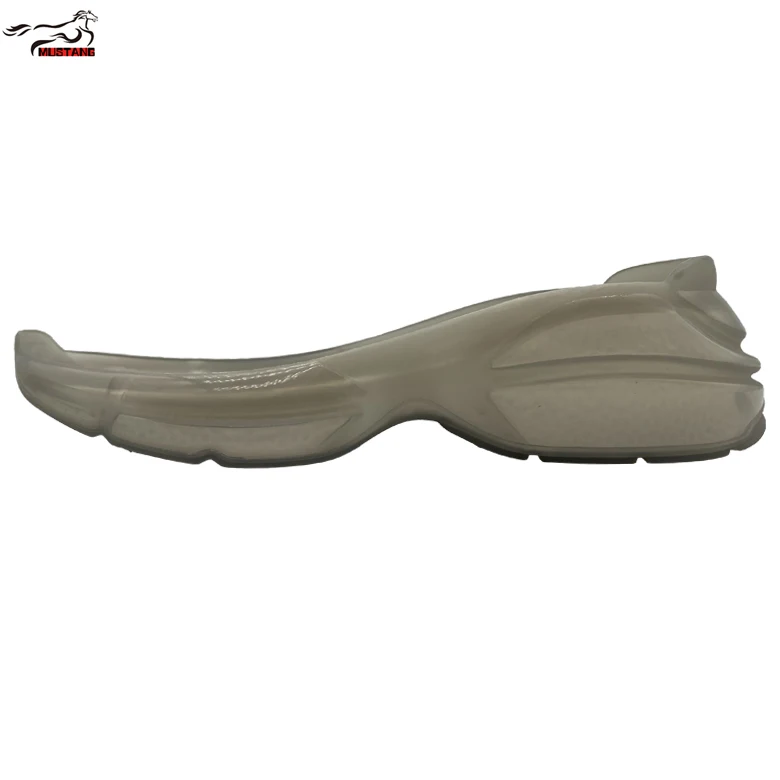HN New Fashion High Heel Sneakers Soles Custom Color TPU EVA Soft Popcorn Form Transparent Shoe Sole