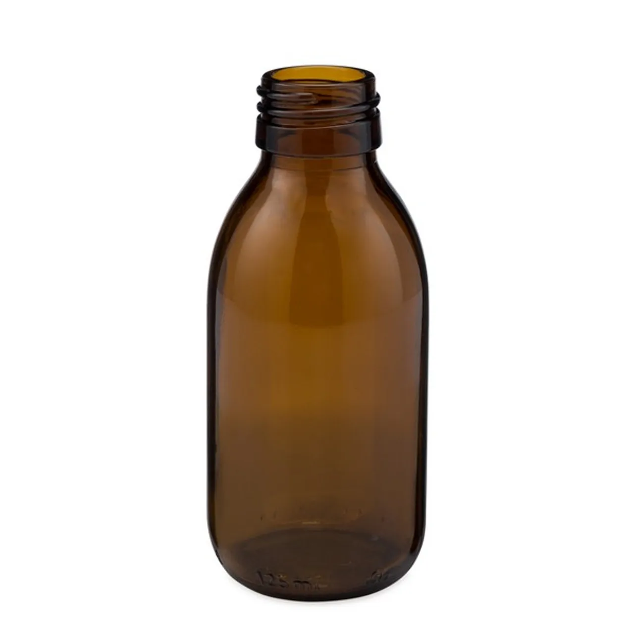 Glass Syrup bottle 20ml 30ml 60ml 100ml 125ml amber liquid tubular vial bottle for oral liquid