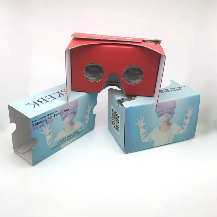  Новейшие портативные картонные 3D очки виртуальной реальности Google с упаковкой в конверт