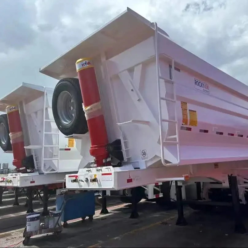 New Howo  sinotruk Brand High Quality Hydraulic U Type Tipping Trailer Semi-Trailer Dump Truck Cargo Semi tralier 3axles