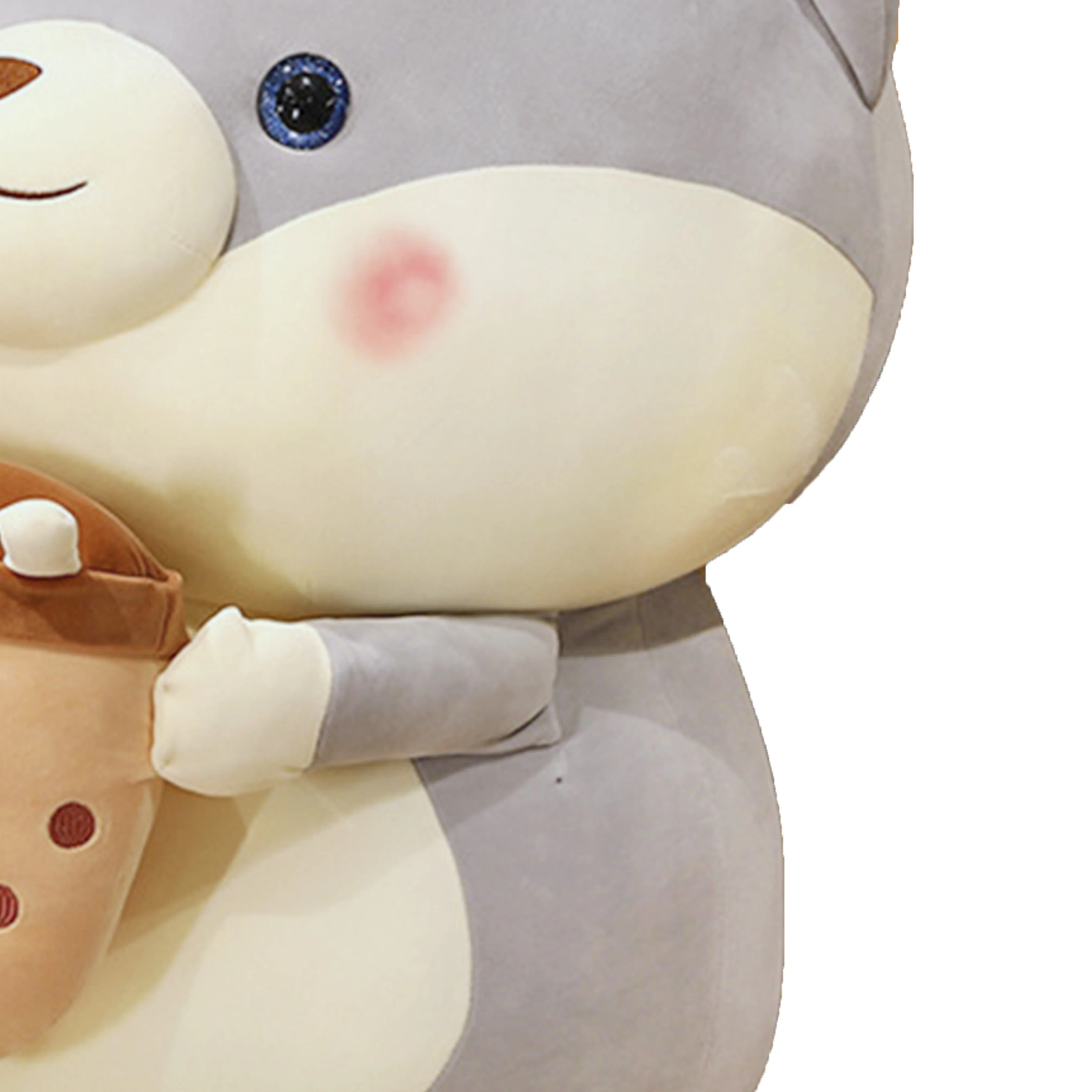 Cute Drink Plush Toy Soft Stuffed Milk Tea Plush Boba Tea Cup Toy Bubble Tea Dog Pillow Cushion Kids Gift