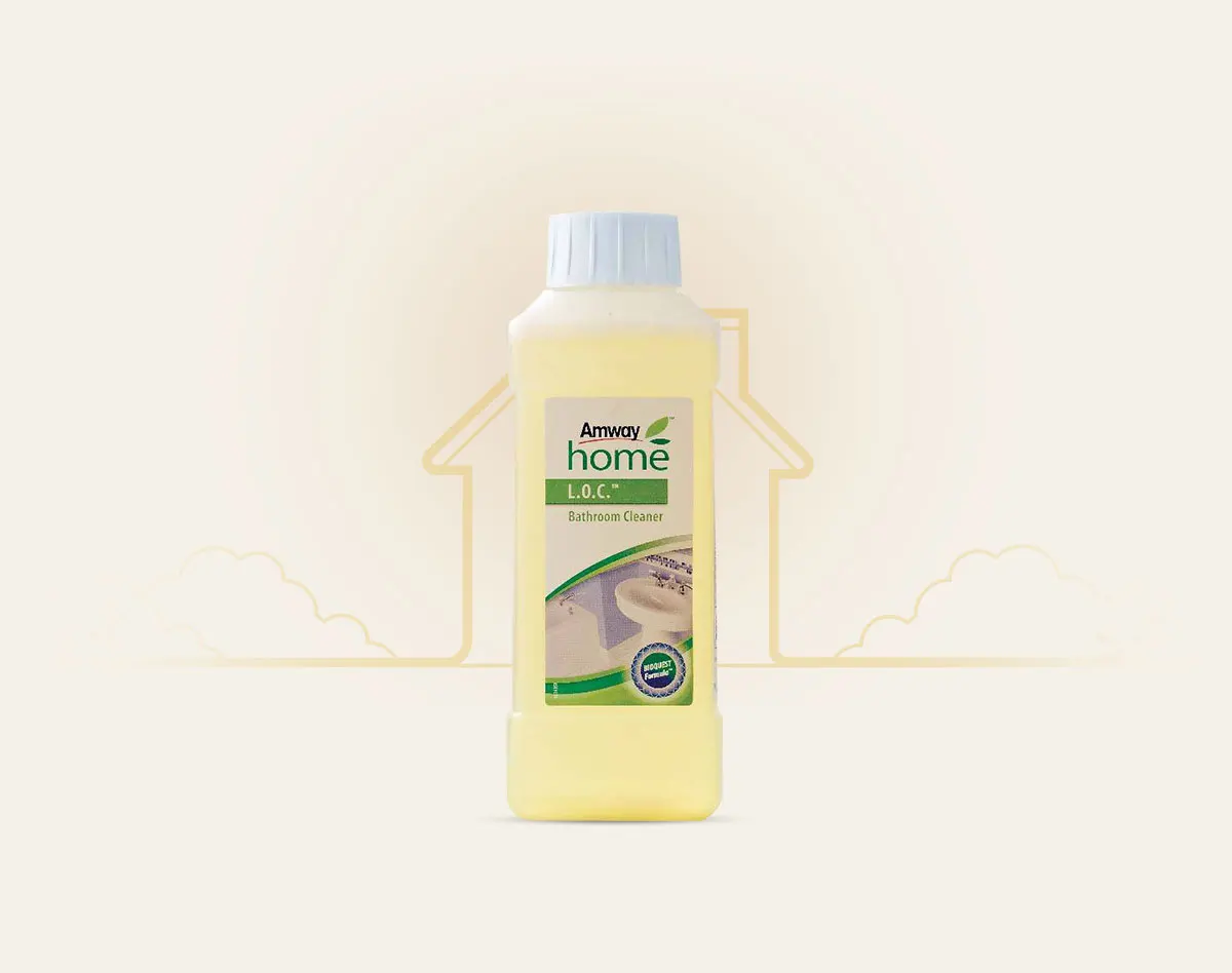 AMWAY HOME L.O.C. BATHROOM CLEANER Removes Stains Without Damaging The Surface
