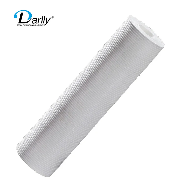 Melt Blown Filter Cartridge Mini Groove PP Sediment Pleated Depth