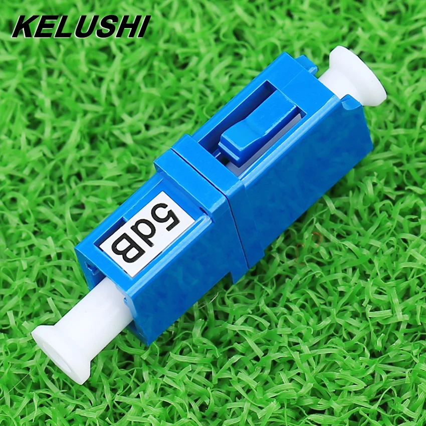 Фиксированный волоконно-оптический аттенюатор LC/UPC 5dB, фланец, оптический аттенюатор, одномодовый волоконно-оптический соединитель