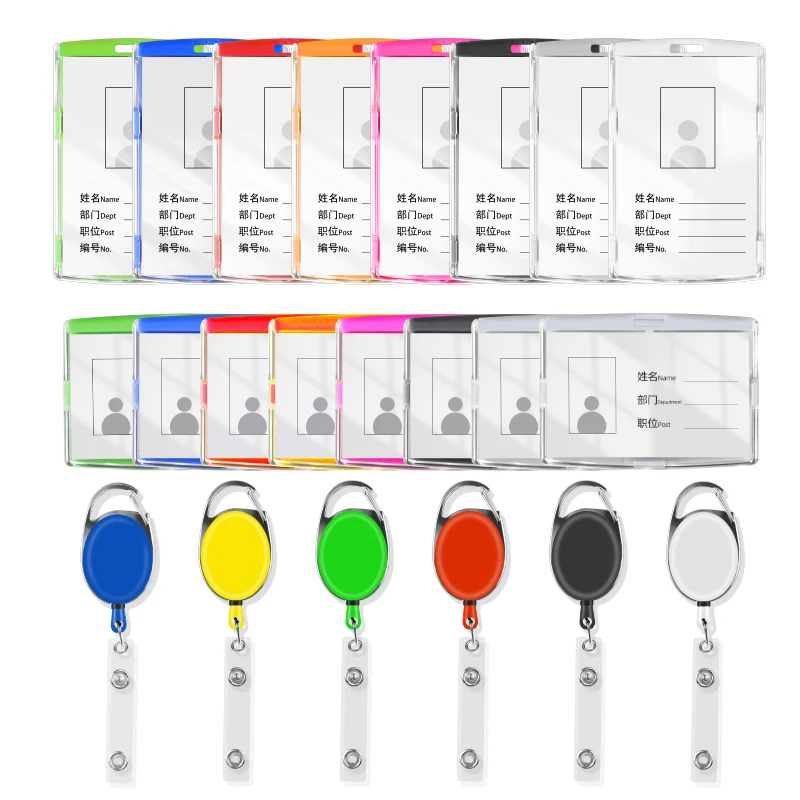 Retractable Badge Retractable ID Badge Reel YOYO Plastic Nurse Name Badge