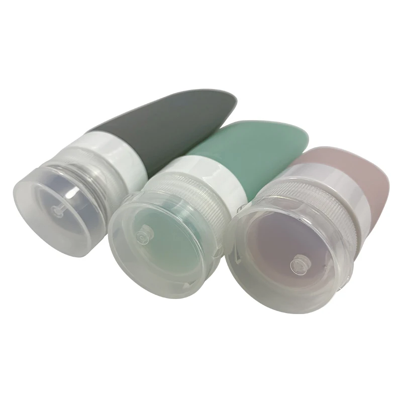 2021 new best hot selling amazon squeezable silicone toiletry bottle silicone shampoo bottle travel bottles silicone