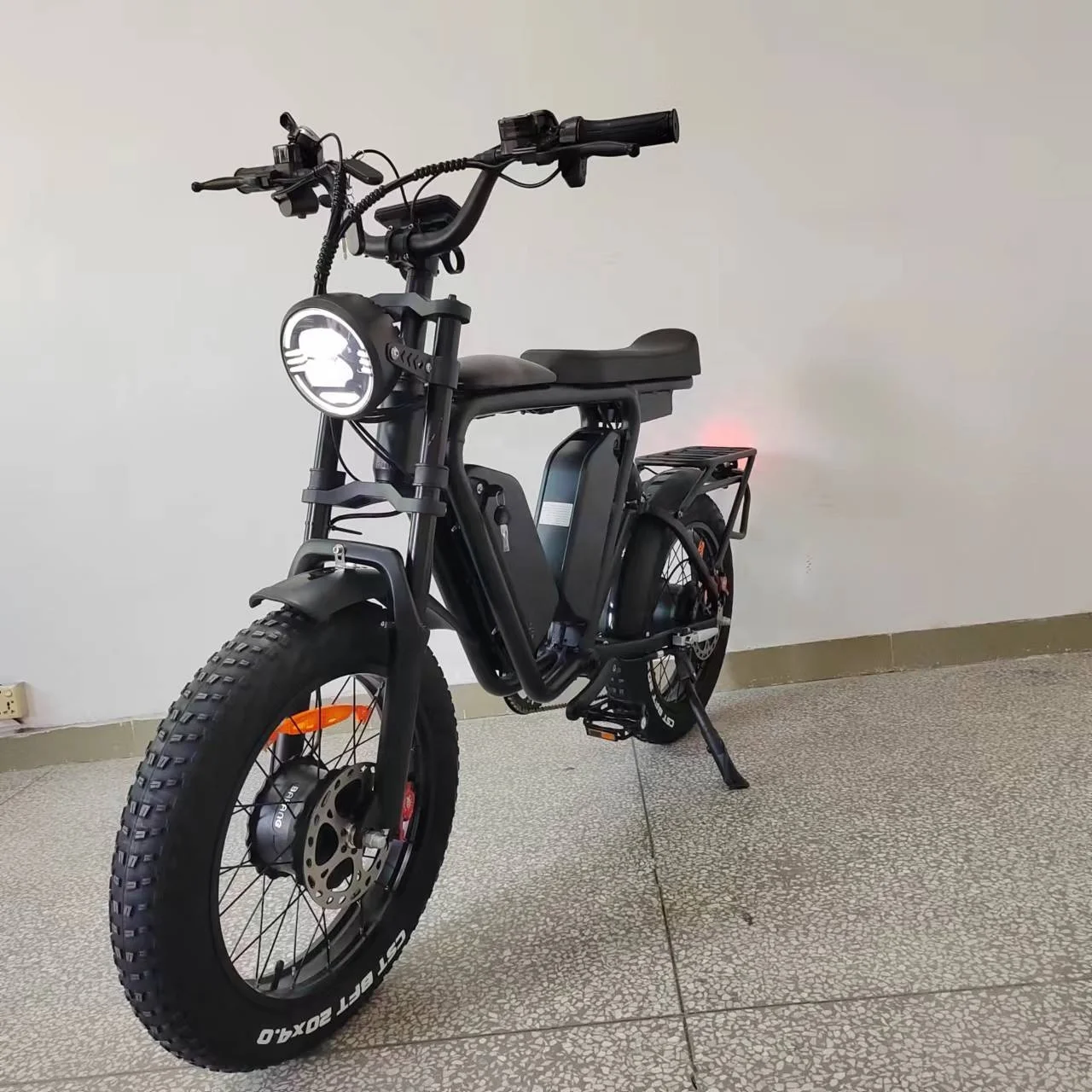 Ebike bafang Dual Motor 48V1000Wx2 Korea Dual Battery 44Ah Oil Brake Full Suspension Long Seat Fat Tire Fast Electric Bicycle