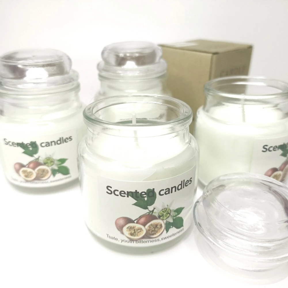 Luxury Glass Candle Jar with Mushroom Lid Tea Storage Gifts DIY Polished Cup Making Scented Candles Customizable Candle Jar