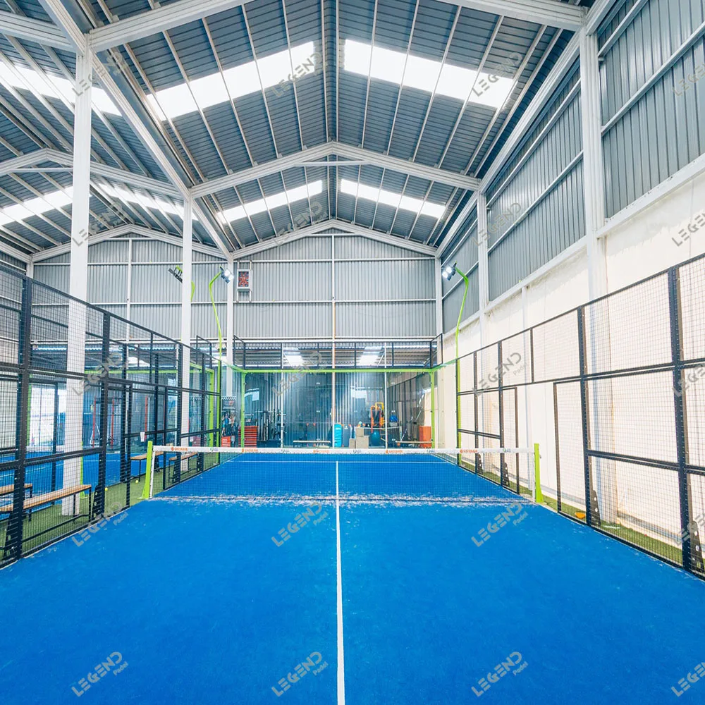 China Padel Court Supplier High Quality Padel Tennis Court Cover Roof Panoramic Cancha Padel Court With Roof