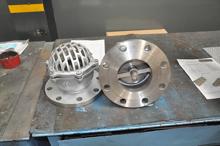 stainless steel water pump foot valve with strainer