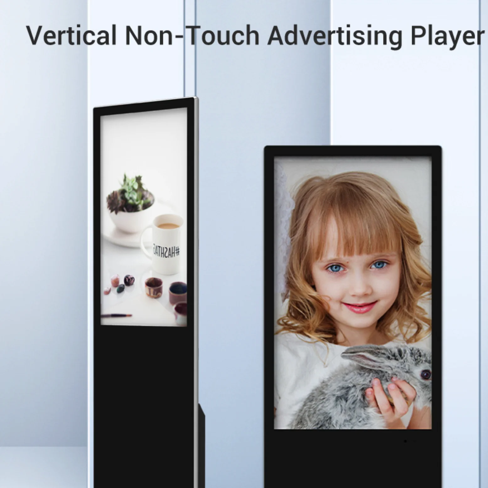 32 To 55 Inch Floor Stand Advertising Kiosk Lcd Advertising Kiosk Player Vertical Digital Signage Display