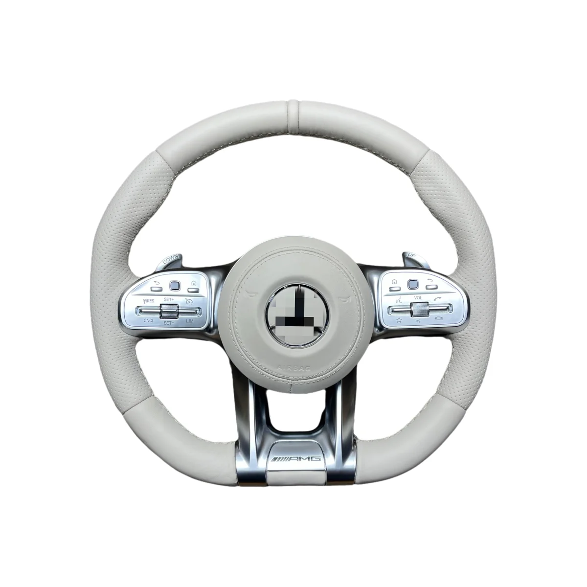 Custom Leather Steering Wheel for Mercedes Benz AMG W204 W205 W206 W207 W212 W213 X253 W217 W221 W222 W223 GLE W166 W167 W219