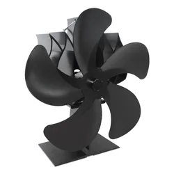 2022 New Aluminum Alloy Wood Burning Heat Powered Low Noise Stove Top Fan Fireplace Fan