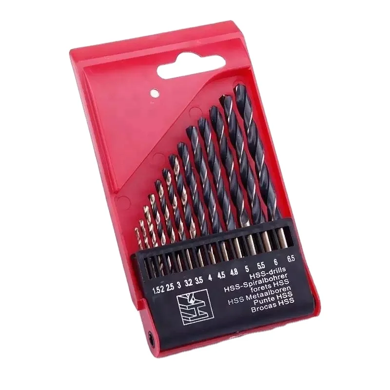 13pcs Factory Hot Selling HSS Cobalt Twist Drill Bit Set for metal wood aluminum steel