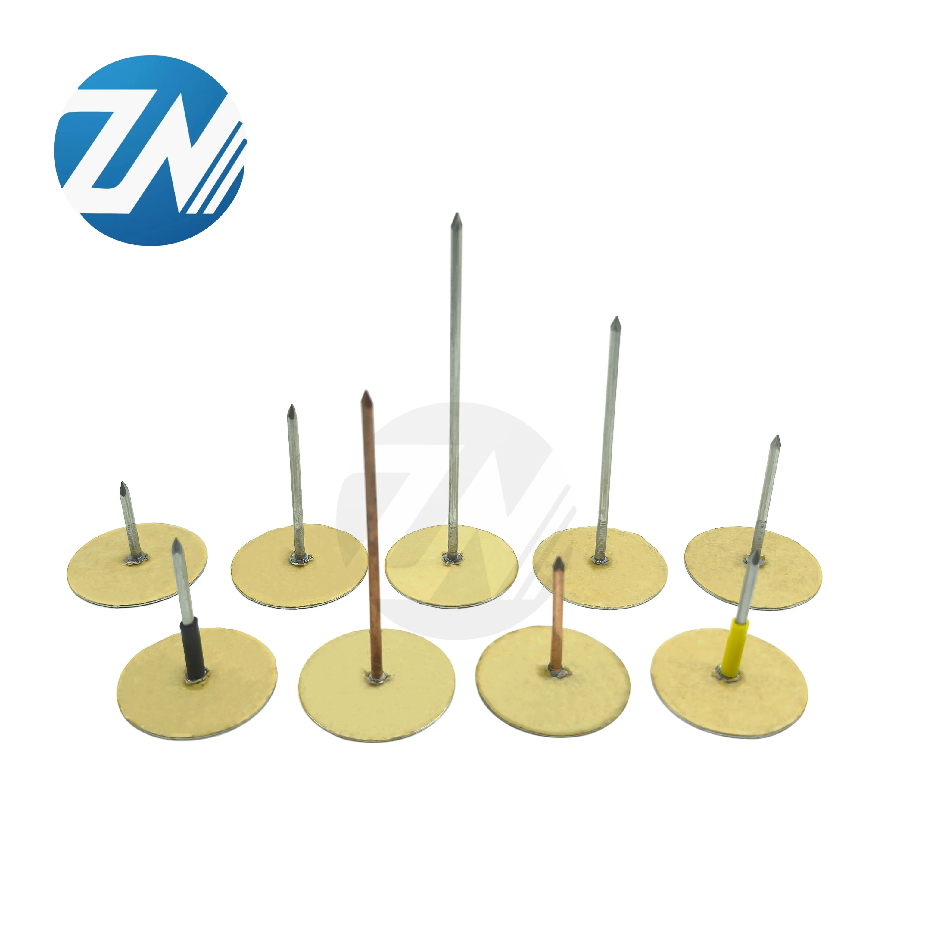 Factory Direct High Quality Steel Cap Nail Smooth Shank with Checkered Head Style Fasteners for Insulation Pin in China