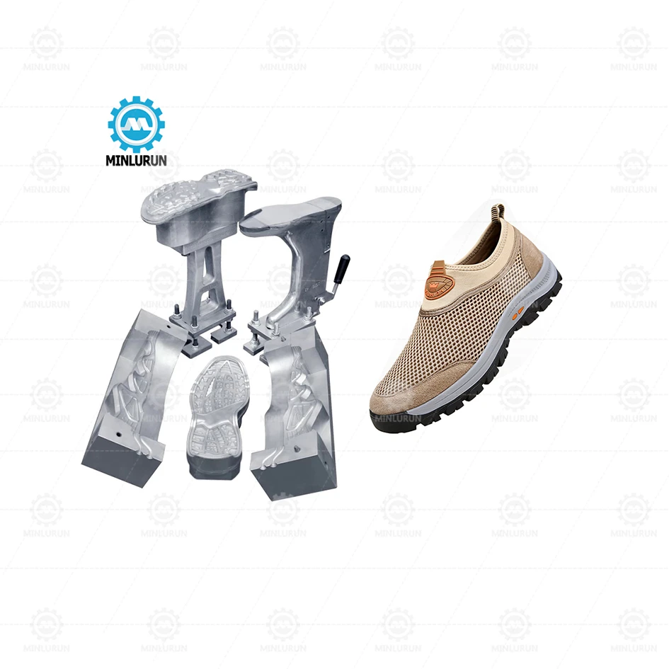 Steel Toe and Smash-Proof Work Shoes Mould With Double Density PU DIP Footwear Mold for Shoe Making Made in China