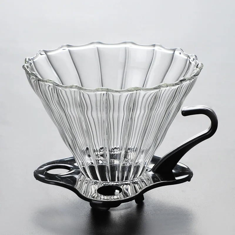 Heat-resistant 360ml 600ml 800ml Coffee filter cup Tools high borosilicate PP Base Pour over Coffee Maker