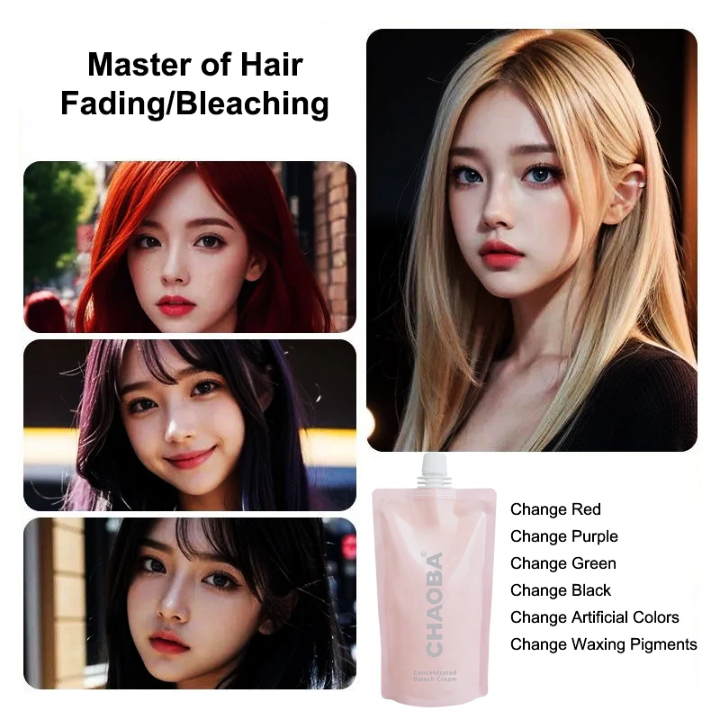 Salon Professional Hair Color Removers Bleaching Peroxide Lotion Ammonia Free Oxidant Cream 9 Level Hair Lightening Bleach Cream
