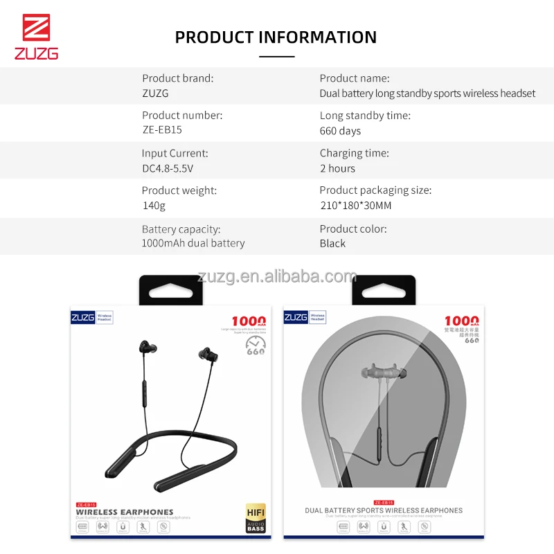 ZUZG трендовые товары спортивный Bluetooth-наушник беспроводная Bluetooth-гарнитура