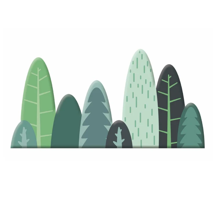 Forest Style Soft Wall Padding Foam Indoor Playground Baby Wall Pads, Safety Wall Bumper Cover